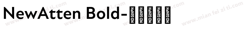 NewAtten Bold字体转换